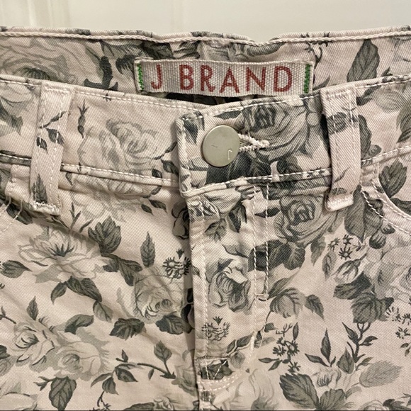 J Brand Cropped Floral Skinny Jeans - Picture 5 of 8